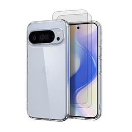 Kuori Pixel 10 Pro XL ja 2 suojakalvo - TPU - Läpinäkyvä