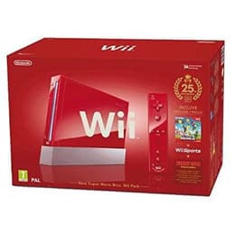 Nintendo Wii - HDD 1 GB - Punainen