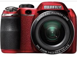 Puolijärjestelmäkamera FinePix S4200 - Punainen + Fujifilm Fujifilm Super EBC Fujinon Lens 24-576 mm f/3.1-5.9 f/3.1-5.9