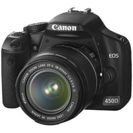 Yksisilmäinen peiliheijastus - Canon EOS 450D Musta + Objektiivin Canon Zoom Lens EF-S 18-55mm f/3.5-5.6 IS