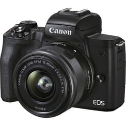 Yksisilmäinen peiliheijastus - Canon M50 Mark II Musta + Objektiivin Canon Zoom Lens EF-M 15-45mm f/3.5-6.3 IS STM