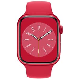 Apple Watch Series 8 (2022) GPS + Cellular 41 mm - Alumiini Punainen - Sport band Punainen