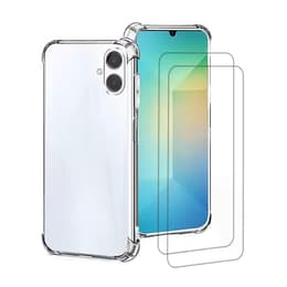 Kuori Galaxy A06 ja 2 suojakalvo - TPU - Läpinäkyvä