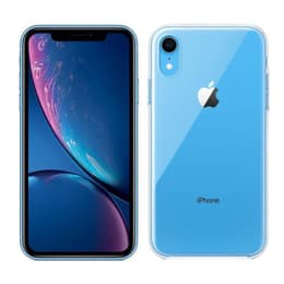 Pack iPhone XR + Apple Kuori (Läpinäkyvä) - 64GB - Sininen - Lukitsematon
