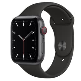 Apple Watch (Series SE) 2020 GPS + Cellular 44 mm - Alumiini Tähtiharmaa - Sport loop Musta