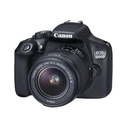 Yksisilmäinen peiliheijastuskamera EOS 1300D - Musta + Canon Canon EF-S 18-55 mm f/3.5-5.6 IS STM + Canon EF-S 55-250 mm f/4-5.6 IS STM f/3.5-5.6 + f/4-5.6