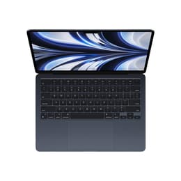 MacBook Air 13" (2022) - Applen M2 ‑siru jossa on 8-ytiminen prosessori ja 8-ytiminen näytönohjain - 8GB RAM - SSD 256GB - AZERTY - Ranska