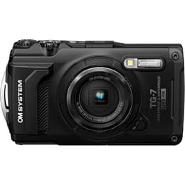 Kompaktikamera TG-7 - Musta + OM SYSTEM LENS 4x WIDE OPTICAL ZOOM f/2.0-4.9