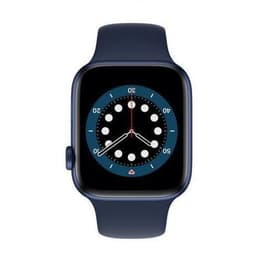 Apple Watch (Series 7) 2021 GPS 41 mm - Alumiini Musta - Sport band Sininen