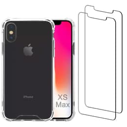 Kuori iPhone XS Max ja 2 suojakalvo - Kierrätysmuovi - Läpinäkyvä