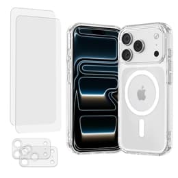 Kuori iPhone 17 Pro ja 2 suojakalvo - TPU - Läpinäkyvä