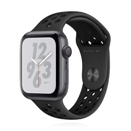 Apple Watch (Series 4) 2018 GPS 44 mm - Alumiini Tähtiharmaa - Sport Nike Musta