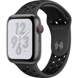 Apple Watch (Series 4) 2018 GPS 44 mm - Alumiini Tähtiharmaa - Sport Nike Musta