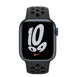 Apple Watch Series 7 (2021) GPS + Cellular 41 mm - Alumiini Keskiyö - Nike Sport band Musta