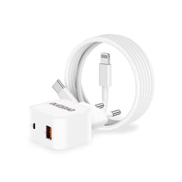 Kaapeli ja Wall Plugi (USB-C + Lightning) 25W - Evetane