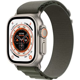 Apple Watch (Ultra) 2022 GPS + Cellular 49 mm - Titaani Harmaa - Alpine-ranneke Vihreä