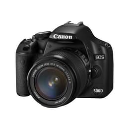 Yksisilmäinen peiliheijastus - Canon 500D Musta + Objektiivin Canon EF-S 18-55mm f/3.5-5.6 IS