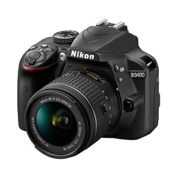 Reflex Nikon D3400 - Musta + Objektiivi Nikon 18-55mm f/3.5-5.6G VR
