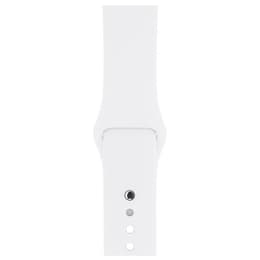 Apple Watch (Series 3) 2017 GPS 42 mm - Alumiini Hopea - Wit