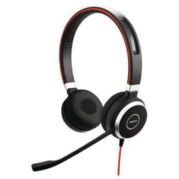 Jabra Evolve 40 Kuulokkeet melunvaimennus kiinteä mikrofonilla - Musta/Punainen