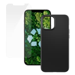 Kuori iPhone 12 Pro Max ja suojaava näyttö - Muovi - Musta