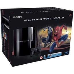 Konsoli SonyPlayStation 3 40GB +1 Ohjain + Spider Man 3 - Musta