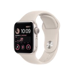 Apple Watch Series SE 2 (2022) GPS + Cellular 40 mm - Alumiini Hopea - Sport band Tähtivalkea