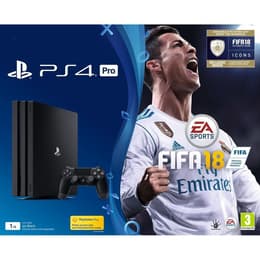 PlayStation 4 Pro 1000GB - Musta + FIFA 18