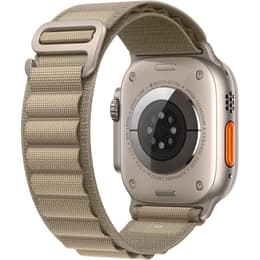 Apple Watch Ultra 2 (2023) GPS + Cellular 49 mm - Titaani Luonnontitaani - Alpine-ranneke Vihreä