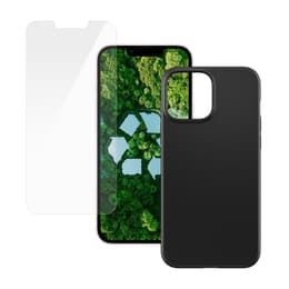 Kuori iPhone 13 Pro ja suojaava näyttö - Muovi - Musta