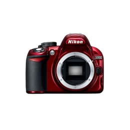 Nikon D3100 -järjestelmäkamera vain vartalo - Punainen