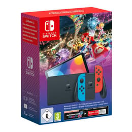 Switch OLED 64GB - Musta - Rajoitettu erä Switch OLED Mario Kart 8 Deluxe + Mario Kart 8 Deluxe