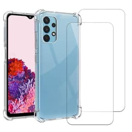 Kuori Galaxy A53 5G ja 2 suojakalvo - TPU - Läpinäkyvä