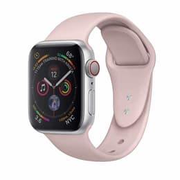 Apple Watch (Series 3) 2017 GPS 38 mm - Alumiini Hopea - Sport loop Pinkki