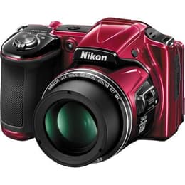 Puolijärjestelmäkamera Coolpix L830 - Punainen/Musta + Nikon Nikkor Wide Optical Zoom ED VR 23-765 mm f/3-5.9 f/3-5.9