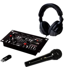 Ibiza Sound Kit Table de Mixage DJ21 USB Bluetooth + Casque SONO DJ + Micro Audiotarvikkeet
