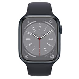 Apple Watch (Series 8) 2020 GPS + Cellular 45 mm - Alumiini Keskiyö - Sport band