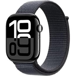Apple Watch Series 10 (2024) GPS 42 mm - Alumiini Peili­musta - Trail‑ranneke Musta