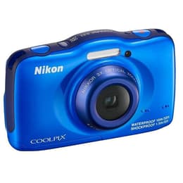 Kompaktikamera CoolPix S32 - Sininen + Nikon Nikkor f/3,3-5,9 30-90mm f/3.3-5.9