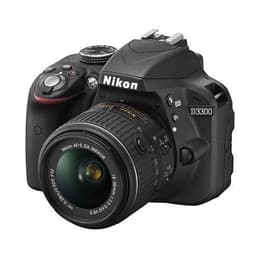 Reflex Nikon D3300 - Musta + Objektiivi Nikon AF-S 18-55mm f/3.5-5.6G VR II