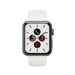 Apple Watch (Series 5) 2019 GPS + Cellular 44 mm - Alumiini Tähtiharmaa - Sport loop Wit
