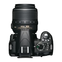 Yksisilmäinen peiliheijastuskamera D3100 - Musta + Nikon AF-S DX Nikkor 18-55mm f/3.5-5.6G VR + AF-S Nikkior 55-200mm f/4-5.6G ED f/3.5-5.6 + f/4-5.6