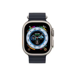 Apple Watch Ultra 2 (2023) GPS + Cellular 49 mm - Titaani Luonnontitaani- Ocean-ranneke Musta