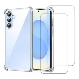 Kuori Galaxy S25 ja 2 suojakalvo - TPU - Läpinäkyvä