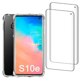 Kuori Galaxy S10e ja 2 suojakalvo - Kierrätysmuovi - Läpinäkyvä
