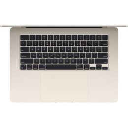 MacBook Air 13" (2024) - Applen M3 ‑siru jossa on 8-ytiminen prosessori ja 10-ytiminen näytönohjain - 8GB RAM - SSD 512GB - Tavallinen näyttö - QWERTY - Espanja