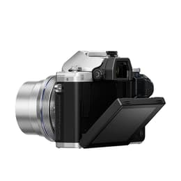 Hybridikamera Olympus OM-D E-M10 - Harmaa/Musta + Objektiivi Olympus 14-42mm 1:3.5-5.6 IIR + 40-150mm f4.0-5.6 R