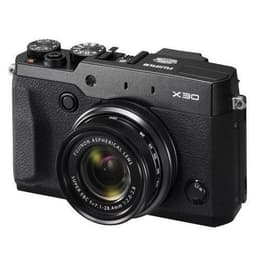 Kompaktikamera FinePix X30 - Musta + Fujifilm Fujinon Aspherical Lens Super EBC 7.1-28.4mm f/2.0-2.8 f/2.0-2.8