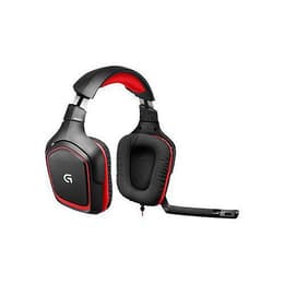 Logitech G230 Kuulokkeet melunvaimennus gaming johdollinen mikrofonilla - Musta/Punainen