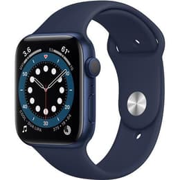 Apple Watch (Series 6) 2020 GPS 44 mm - Alumiini Sininen - Sport band Sininen